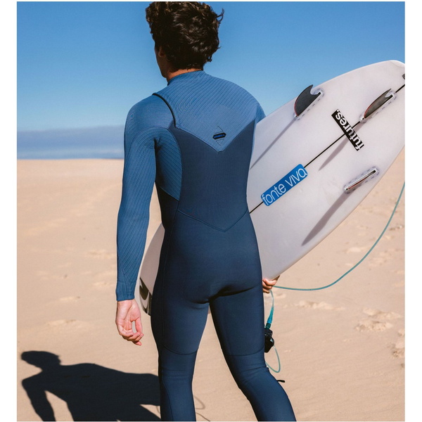 2025 O'Neill Mens Hyperfreak 3/2+mm Chest Zip Wetsuit 5343 - Dark Orion / Copen Blue